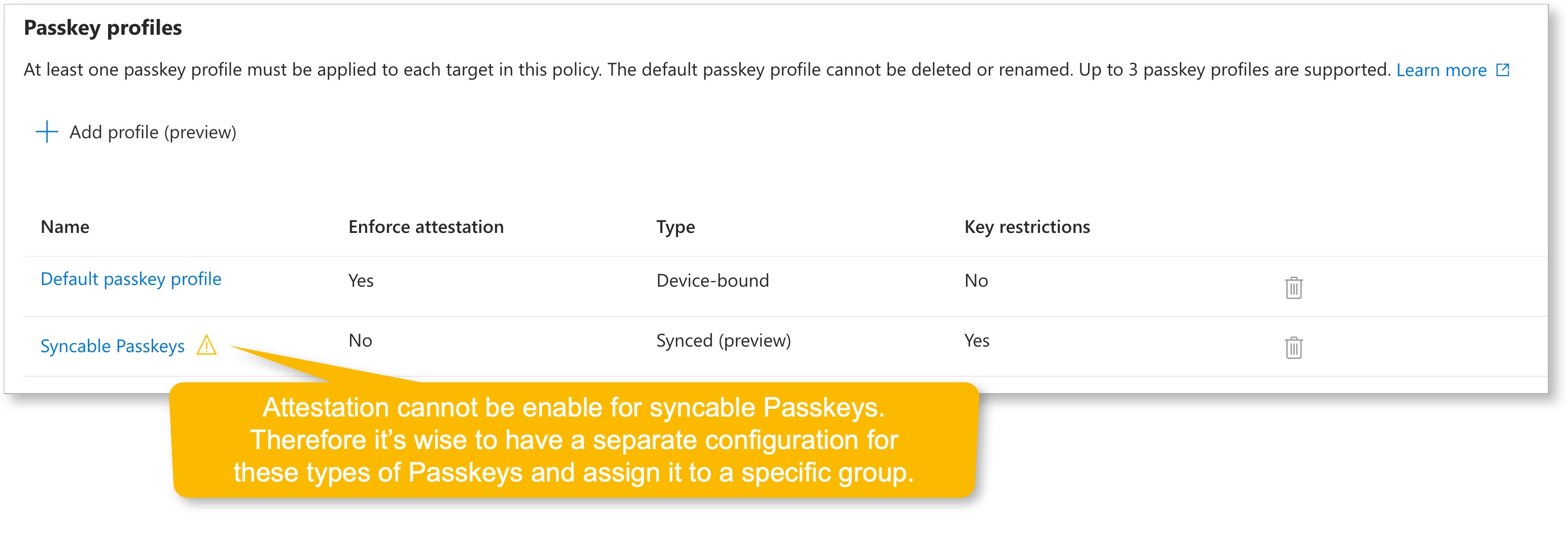 passkey profiles
