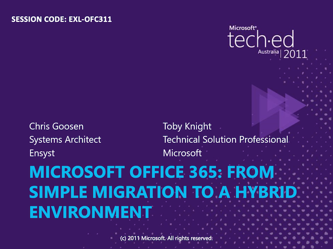 TechEd 2011, Baby!